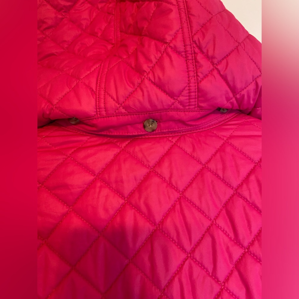 Big Girls Ralph Lauren Pink Quilted Jacket Sz Lg 12/14 - Picture 8 of 16